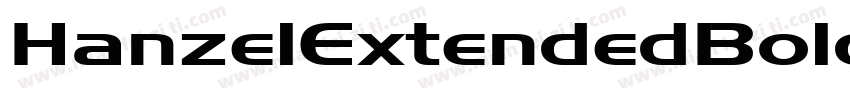 HanzelExtendedBold B字体转换